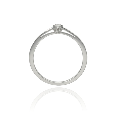 Fehér arany gyűrű 50-es méret (B49127)